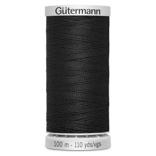 Gutermann Extra Strong Thread (000) Black 100m