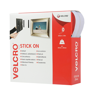 Velcro Hook and Loop Stick-On Tape 10 mtr box