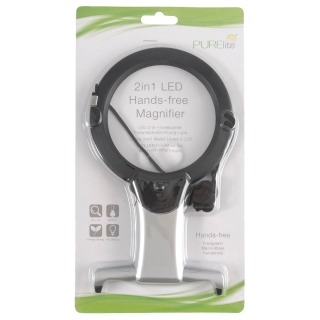 2in1 LED Hands-free Magnifier