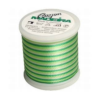 Madeira Variegated Rayon Thread 200m - 2031 Bright Greens
