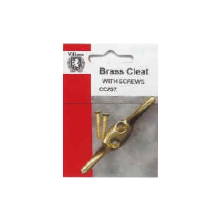 Brass Curtain Hold Back Cleat With Screws