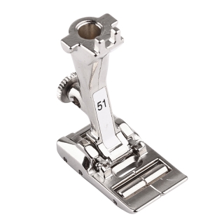 This foot comes with small rollers to roll over the leather