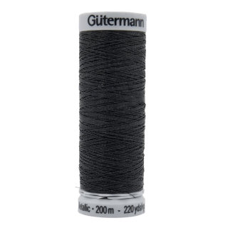 Gutermann Sulky Metallic Thread (7051) 200m Black