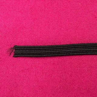 hemline premium quality black 3mm elastic