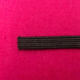 hemline premium quality black 5mm elastic