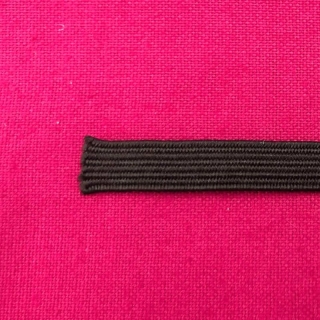 hemline premium quality black 6mm elastic