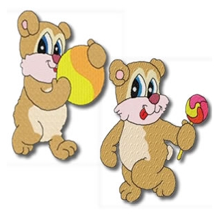 Candy Bears Set of 20 designs Embroidery Design