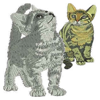Realistic Cats Machine Embroidery Designs