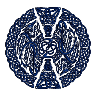 Celtic Dragon Embroidery Design