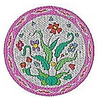 Set of Chinese Plates Embroidery Design