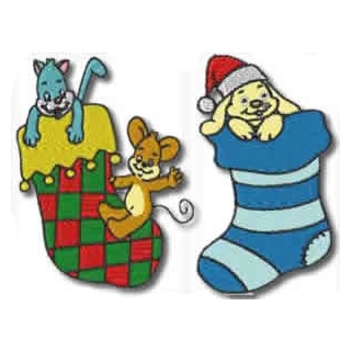 Christmas Stockings Machine Embroidery Designs