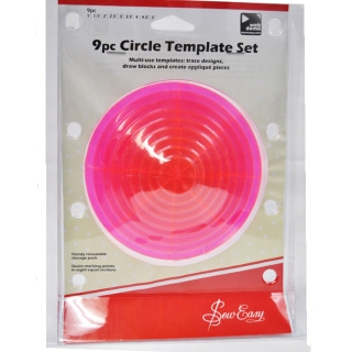 9pc Circle Template Set