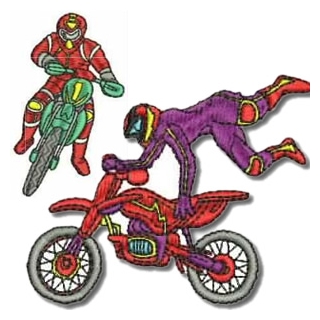 5 Set Dirt Bikes Embroidery Design