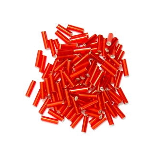 Bugle Beads 6mm in Red