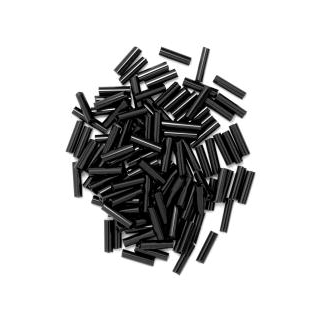 Bugle Beads 6mm in Black