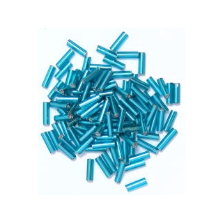 Bugle Beads 6mm in Ice Blue