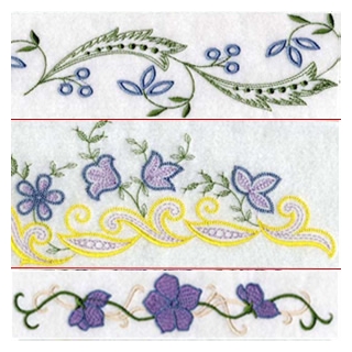 Border Embroidery Design for Linens