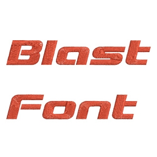 Blaster Font Embroidery Design