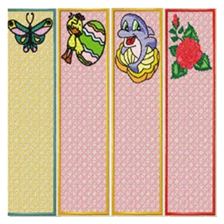 8 Set Free Standing Bookmark Embroidery Design