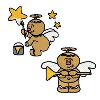 14 set of Angles Embroidery Design