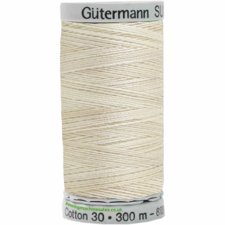 Gutermann Sulky Cotton Thread 300M Cream, Beige Col.4001