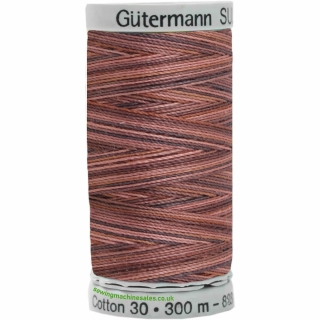 Gutermann Sulky Cotton Thread 300M Brown, Pink Col.4011