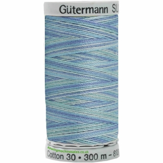 Gutermann Sulky Cotton Thread 300M Blues Col.4014