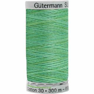 Gutermann Sulky Cotton Thread 300M Jade, Greens Col.4018