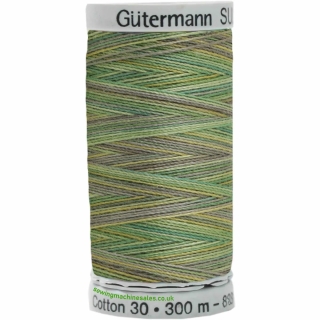Gutermann Sulky Cotton Thread 300M Green, Browns Col.4019