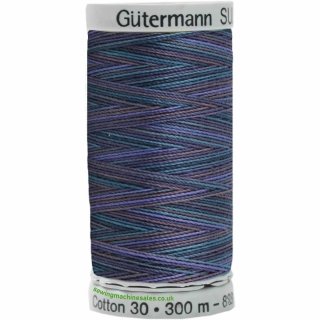 Gutermann Sulky Cotton Thread 300M Purple, Blue Col.4022