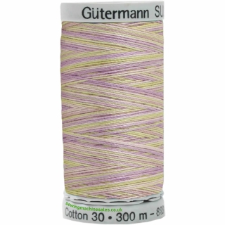 Gutermann Sulky Cotton Thread 300M Purple, Yellow Col.4024