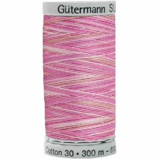 Gutermann Sulky Cotton Thread 300M Mixed Pink, Beige Col.4030