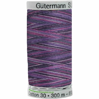 Gutermann Sulky Cotton Thread 300M Mixed Purple Col.4033