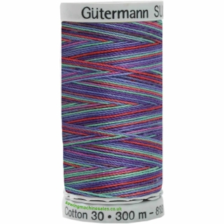 Gutermann Sulky Cotton Thread 300M Blue, Jade, Red, Purple Col.4109