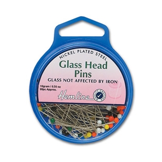 Glass head pins