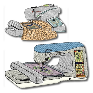 Designs of popular embroidery sewing machines