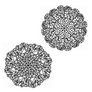 10 set Lace Petals Embroidery Design