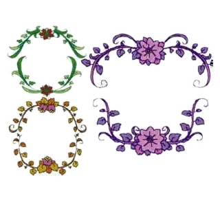 Single Monogram Frames Embroidery Design