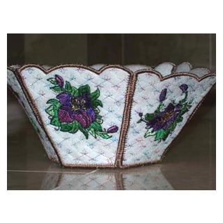 Beautiful Lily Bowl Embroidery Design