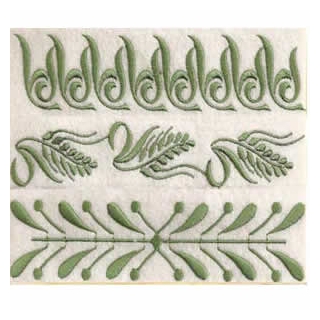 Large Hoop Endless Linen Bleu Embroidery Design