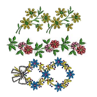 18 set Table and Bedding Linen Embroidery Design