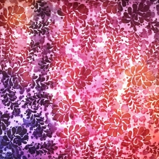 Pink, Purple and Red Batik Print Fabric