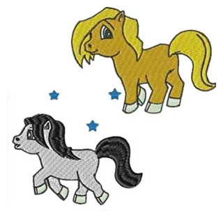 10 set Pony Machine Embroidery Design