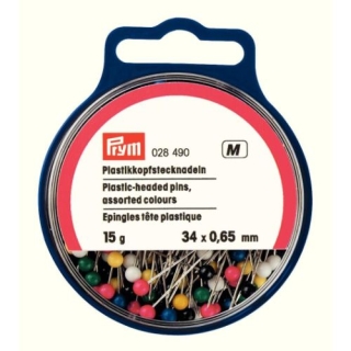 Prym Plastic-Headed Straight Pins Assorted 028490