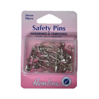 hardened and tempered safety pins
