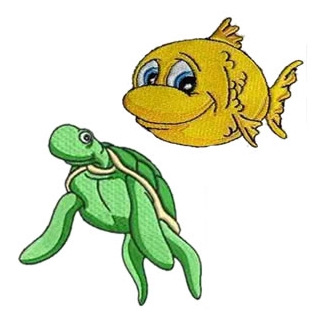 Fun Sea Animal Machine Embroidery Designs