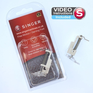 Genuine Singer Free-Motion Darning Foot with Video Instructions
