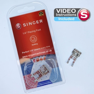 Genuine Singer 1/4" Piecing Foot with Video Instructions