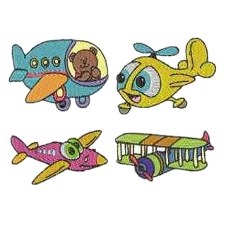 30 set Air Planes Embroidery Design