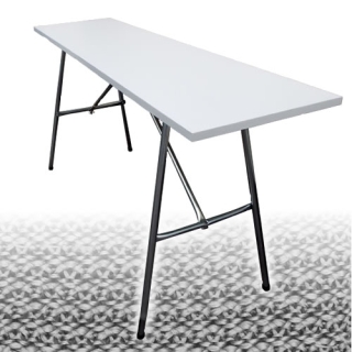 Fold away knitting table